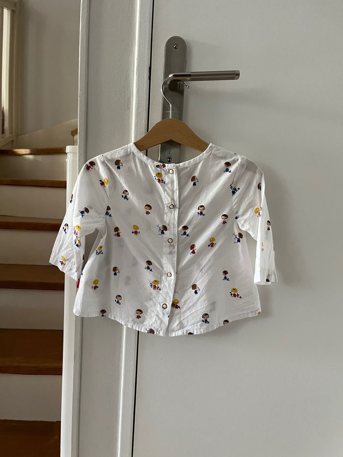 Blouse manches longues - 12 mois - photo numéro 2