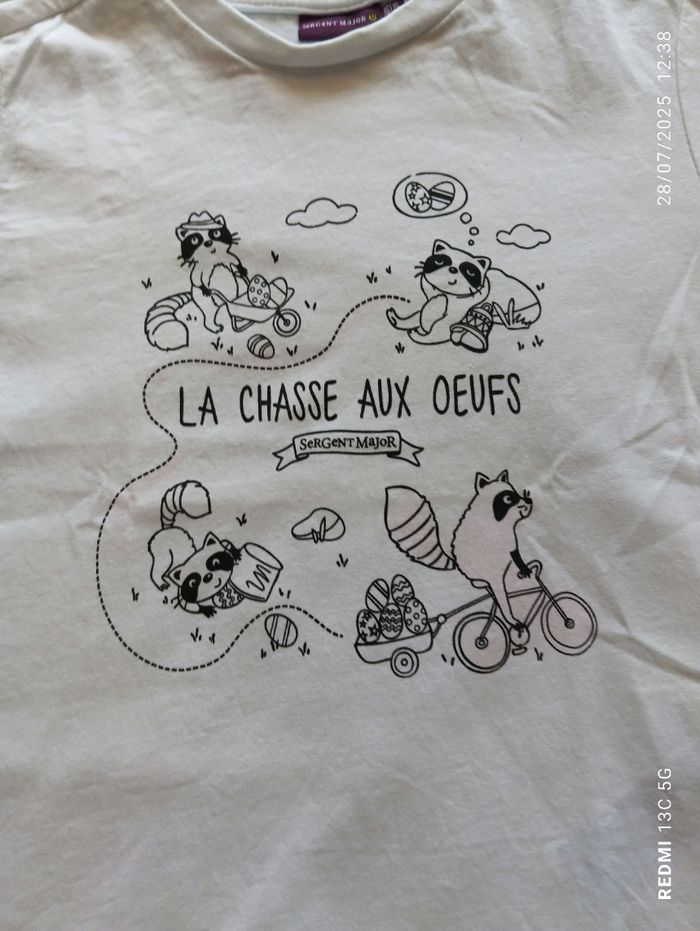 T-shirt Sergent Major  taille 4/5 ans - photo numéro 3