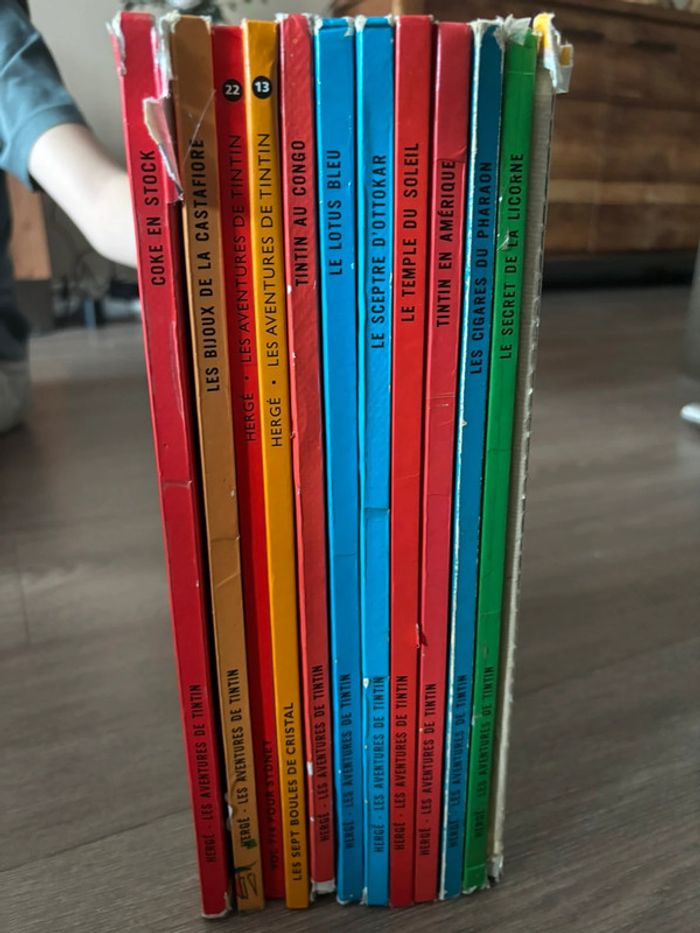 Lot de 14 livres Tintin dont 12 cotés - photo numéro 3