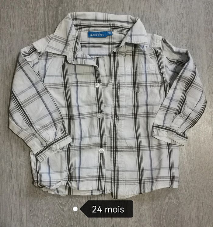 Chemise manches longues garçon 24 mois - 2 ans