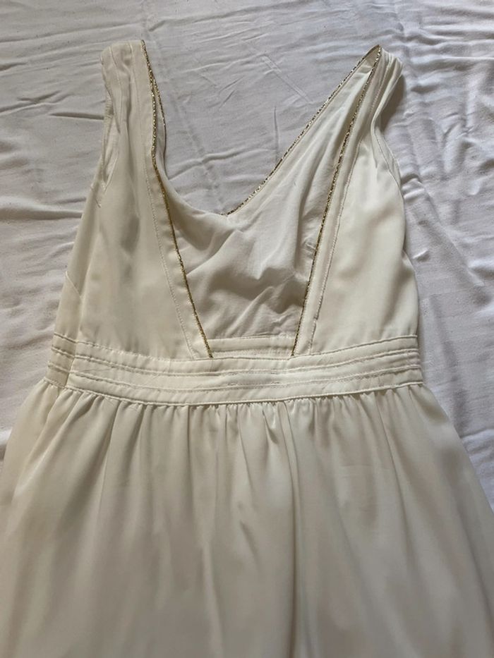 Robe blanche bords dorés la redoute - photo numéro 3