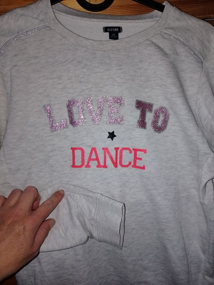 Pull love to dance Kiabi 12 ans - photo numéro 4