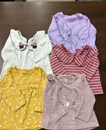 Lot de 5 t-shirt manches longues bébé fille