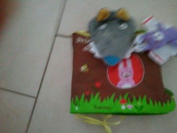 livres en tissu : comptine  promenons nous dans les bois et le petit pot de jojo