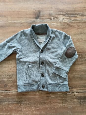 Gilet gris 18-24 mois