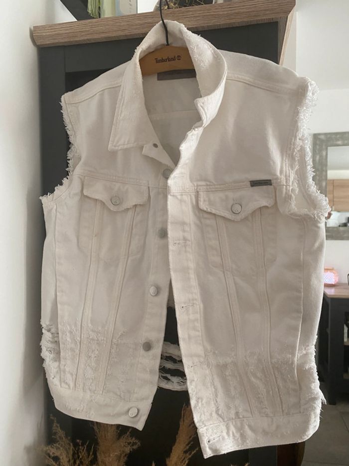 Veste en jean sans manche Calvin Klein