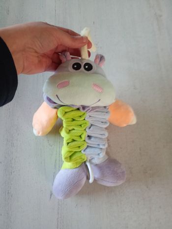 Peluche musicale hippopotame 