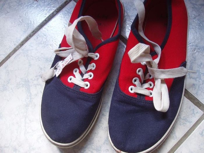 baskets toile lacets