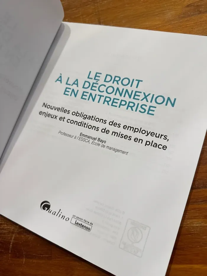 Livre le droit à la déconnexion en entreprise - photo numéro 5