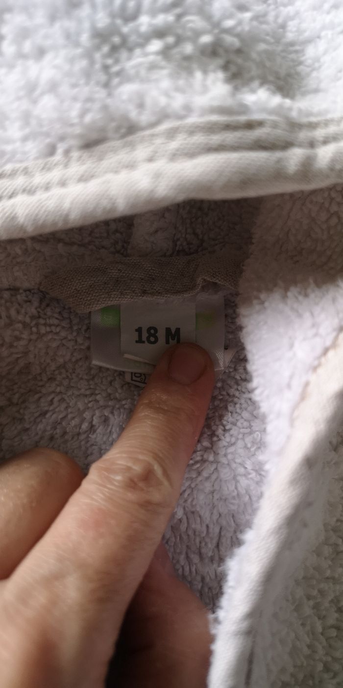 Peignoir bébé garçon fille 18 mois - photo numéro 4