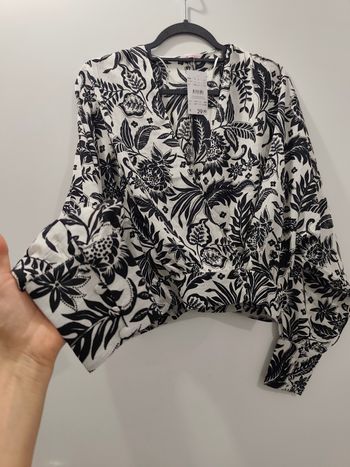 Blouse croisé manche longue femme camaïeu