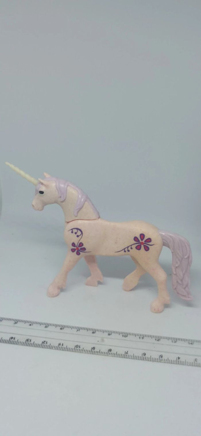 Licorne crinière violet clair playmobil - photo numéro 3