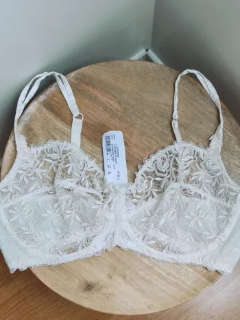 🐚 toscane 🌞 soutien gorge en satin et dentelle guipure