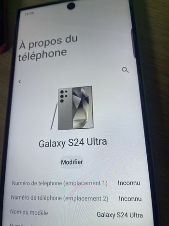 Samsung Galaxy S24 Ultra - 1To - 16go Memoire Gris Titane