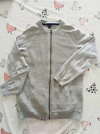 Gilet gris clair Garçon 12 ans