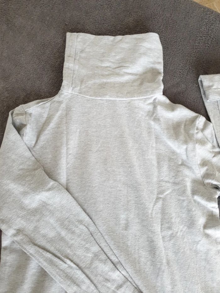 Sous pull gris fille 10 ans - photo numéro 8