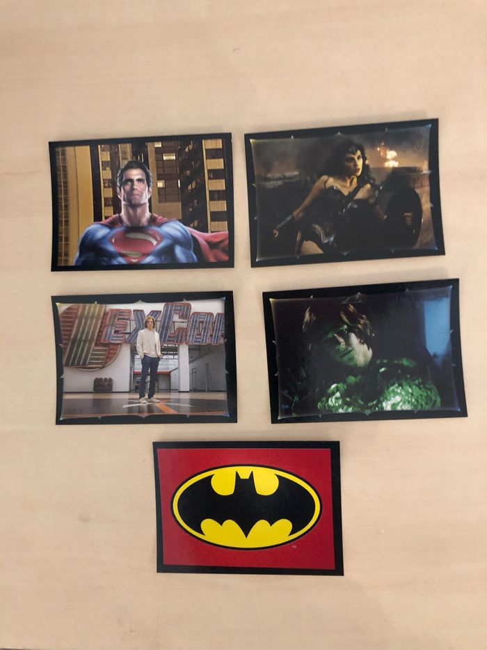 Lots de 5 autocollants Batman