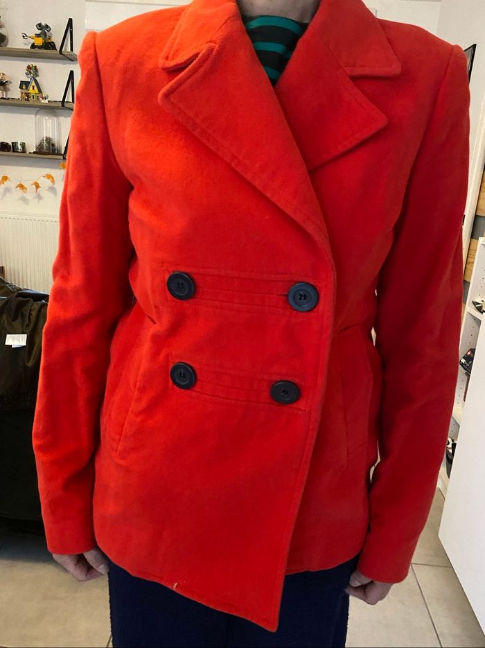 Veste caban rouge Promod - photo numéro 2