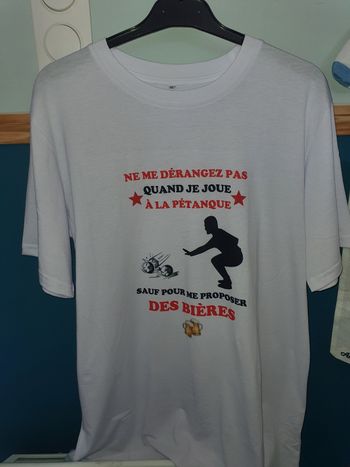 T-shirt humour petanque