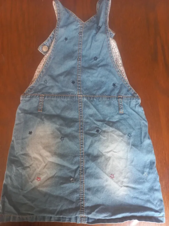 Robe salopette en jeans TQF 7ans 122cm - photo numéro 2