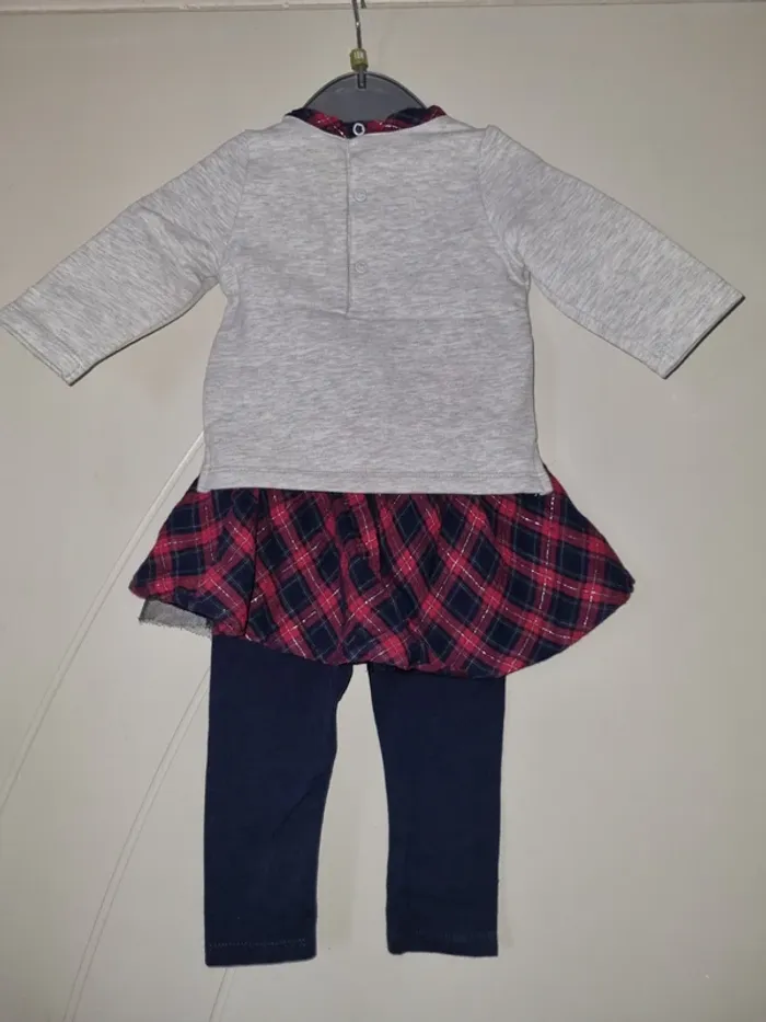 Ensemble sweat + legging jupe IKKS 6 mois - photo numéro 5