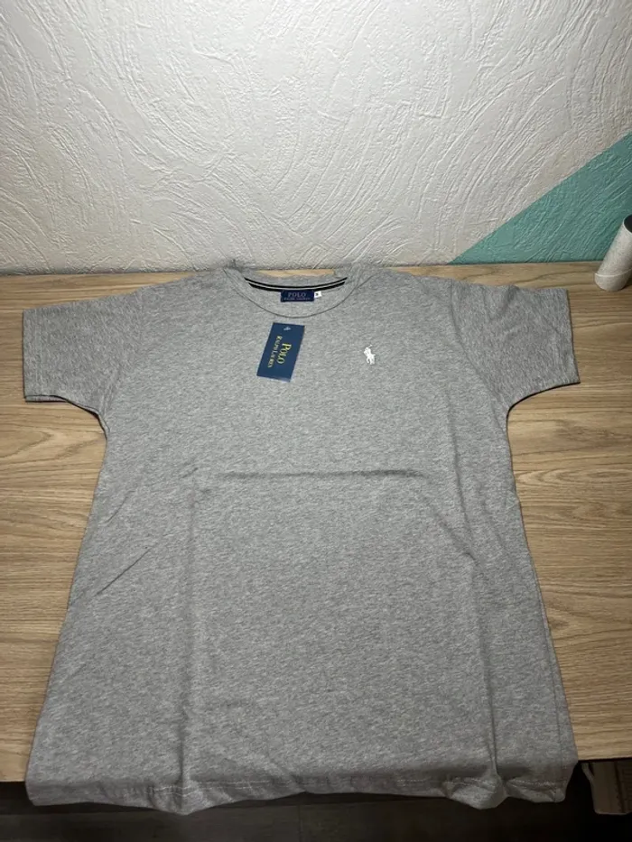 Lot de 2 T-shirt Ralph Lauren - taille M - couleur gris et marron - photo numéro 8