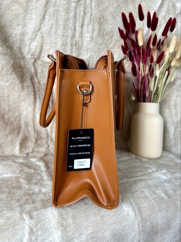 Sac cabas Flora & Co camel neuf avec étiquette – élégant & fonctionnel - photo numéro 5