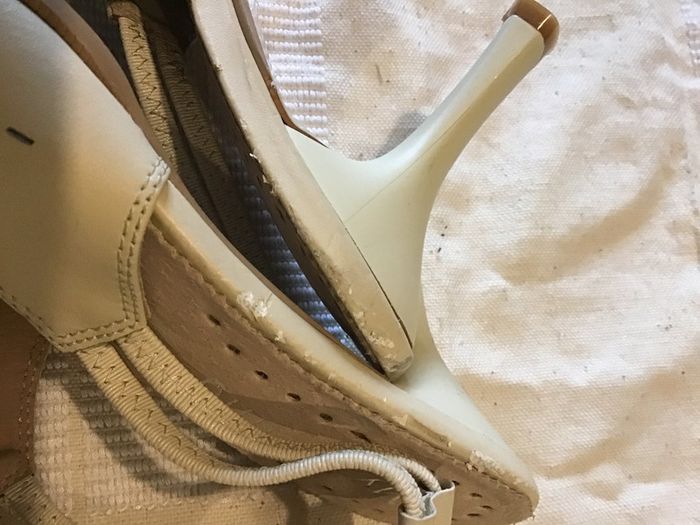 Paire d’escarpins taille 40 beige et argenté My Darling - photo numéro 6