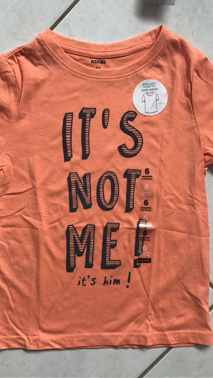 Tee shirt manches courtes garçon 6 ans Neuf U11 - photo numéro 2