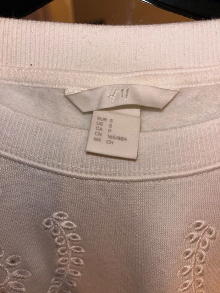Sweat H&M Blanc - Neuf - photo numéro 3