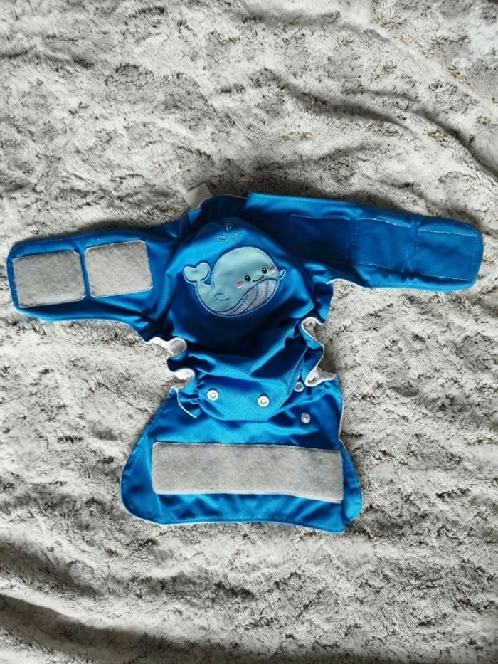 Lot de 2 couches de bain lavables et inserts - photo numéro 7