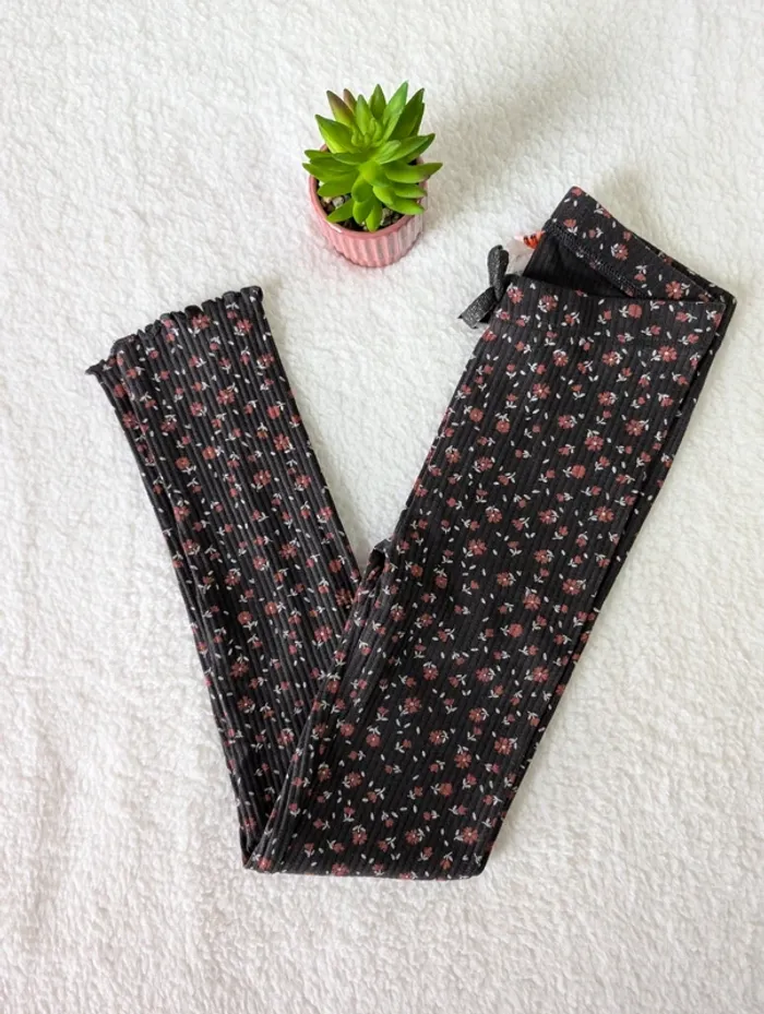 🤎 Legging fleuri TAO – 9 ans