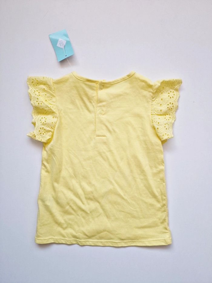 Tex Baby - Tee-shirt manches volants - Jaune - Neuf avec étiquette ! (3ans) - photo numéro 3