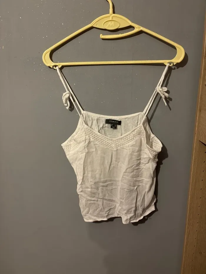 débardeur blanc primark