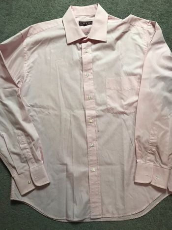 Chemise homme Fil a Fil taille 41 rose clair