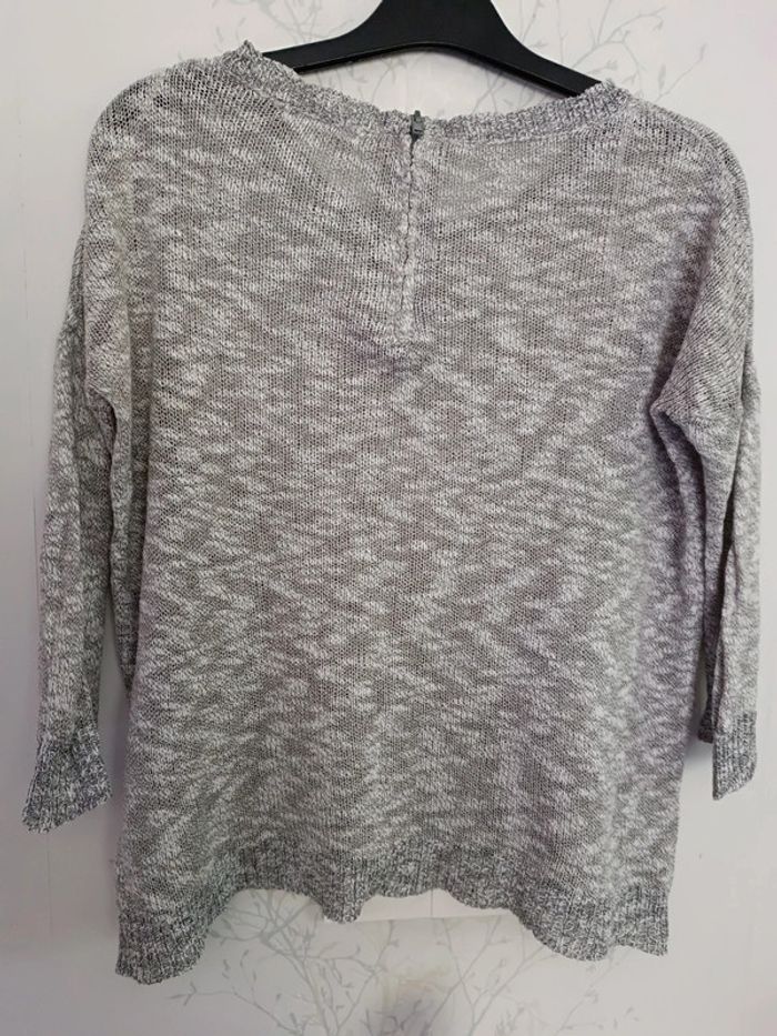 Pull léger gris chiné - photo numéro 2