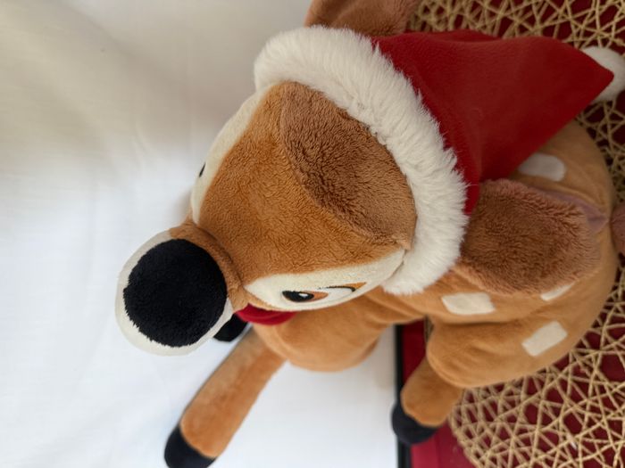 Peluche bambi noel disney 50 cm - photo numéro 4