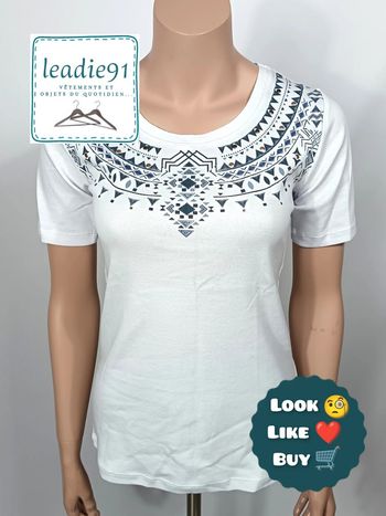 blouse tee shirt Afibel femme 34 NEUF