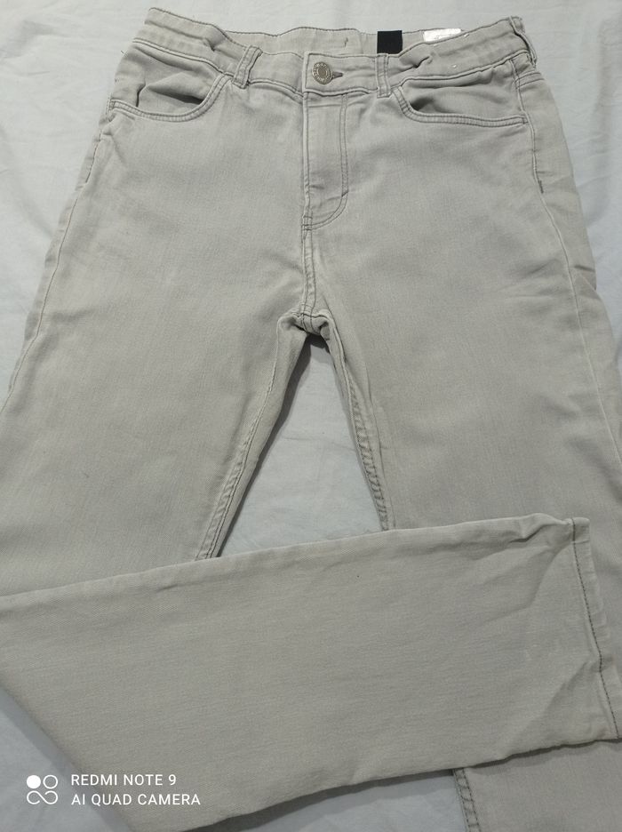 pantalon gris de Denim taille 14 ans réf 899 P9 - photo numéro 1