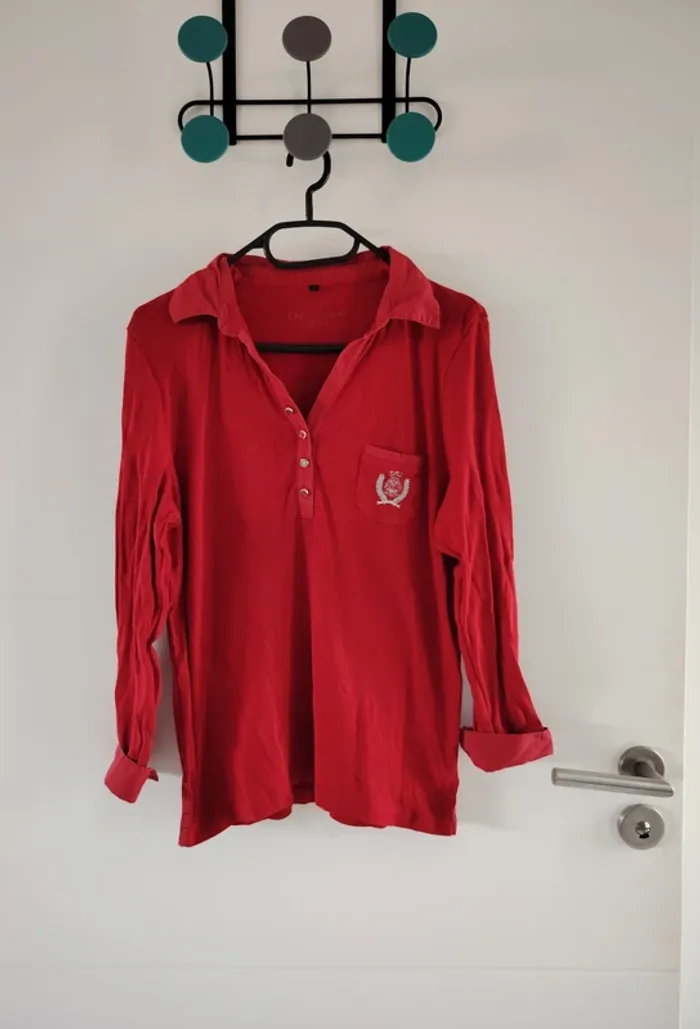 polo rouge taille 3