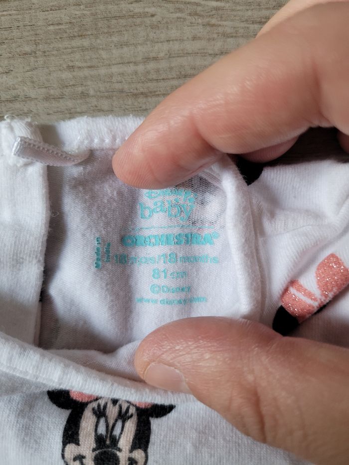 T-shirt manches longues Disney Minnie taille 18 mois - photo numéro 4