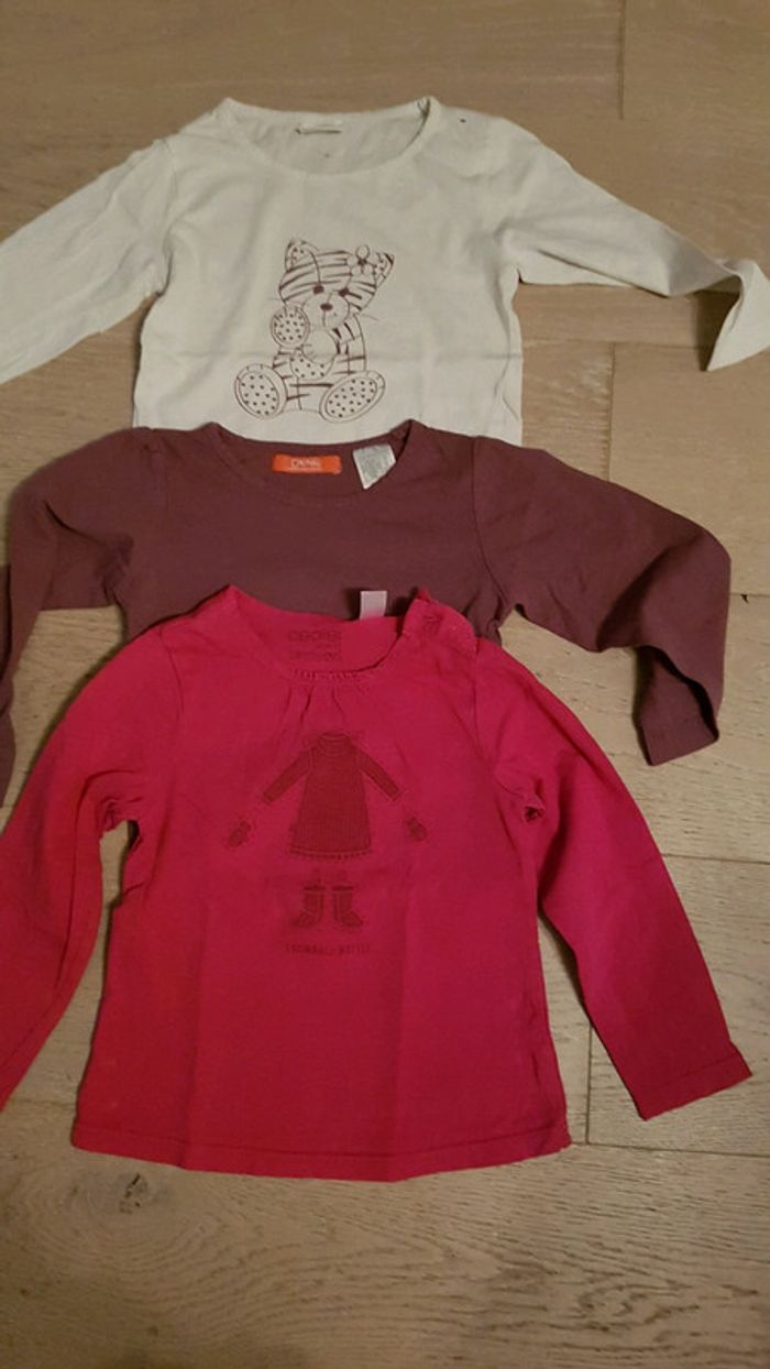 Hauts à manches longues fille en 2 ans