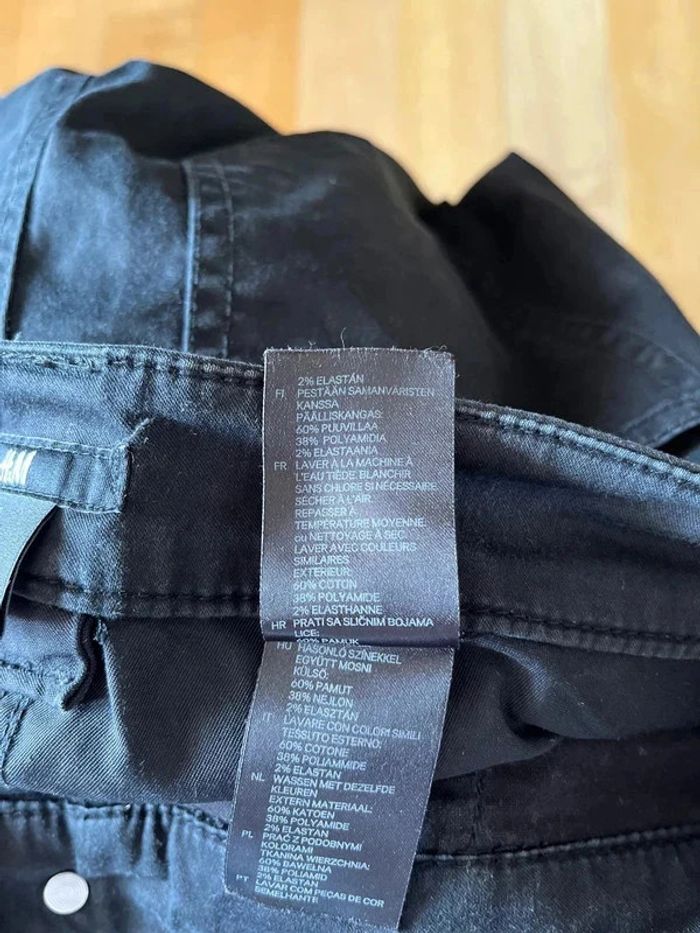 Pantalon jean slim skinny H&M taille 36 noir #EmmaLilleS36 - photo numéro 5