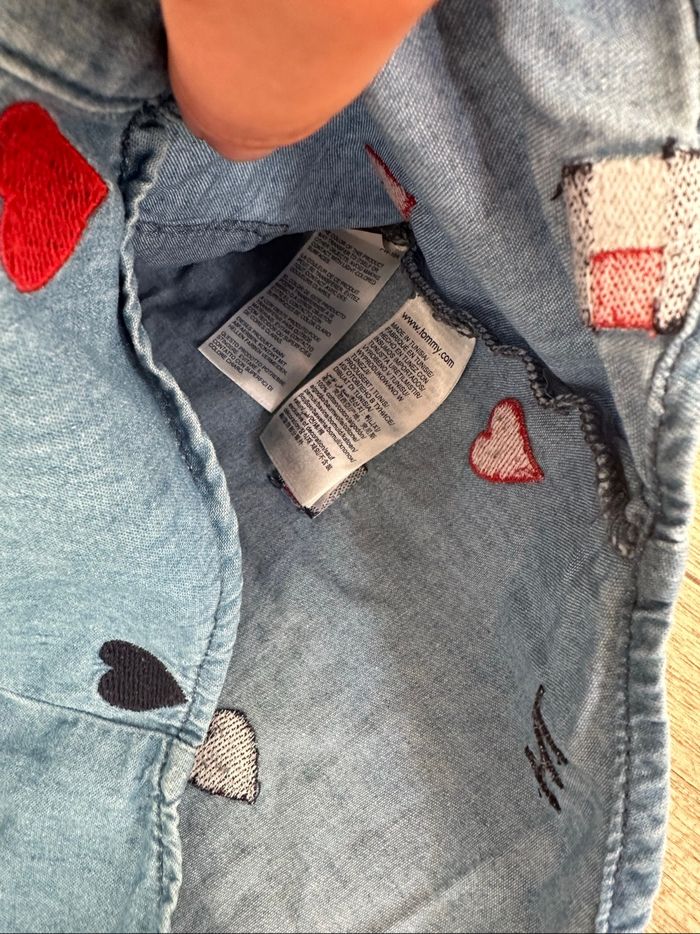 Chemise en jean tommy Hilfiger 4 ans fille - photo numéro 3