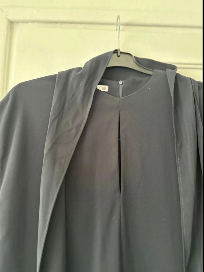 Robe midi sans manches droite bleu marine taille L Mango - photo numéro 2
