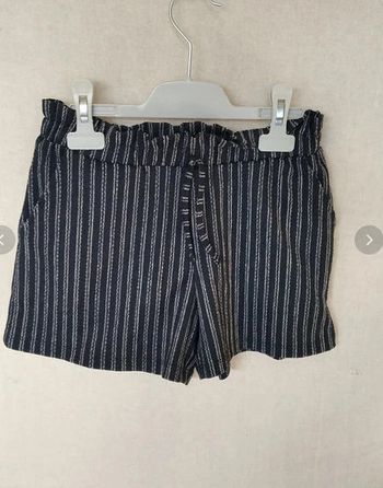 short noir rayé 10 ans Kiabi