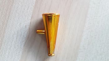 Porte voix Playmobil doré vintage