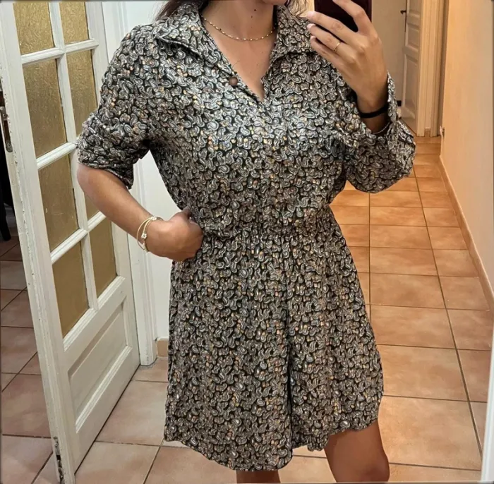 Robe vintage parisienne fleuris - taille 38/40 - quasi neuve