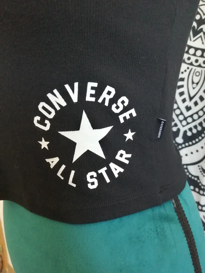 Top court noir avec logo étoile converse all star / converse / (S) - photo numéro 4