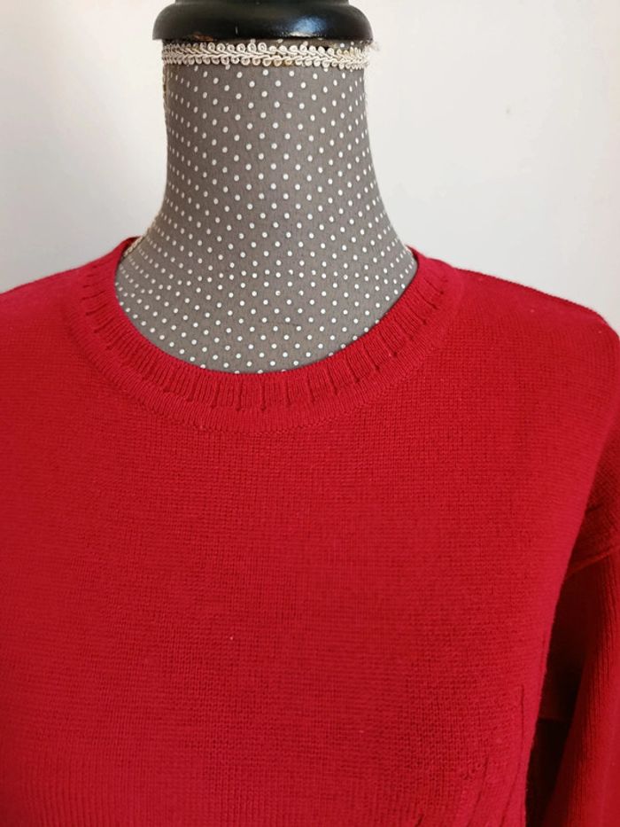 Pull épais rouge femme TelMail taille 42 - photo numéro 3